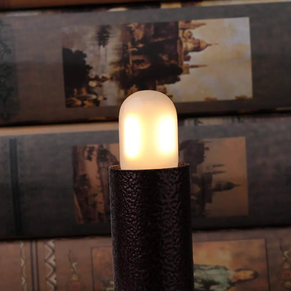 GANRILAND LED Candle Bulbs E12 E14 Dimmable C7 T22G 1W Decorative Light 110V US 220V EU Warm White Ampoule Lamp for Decor