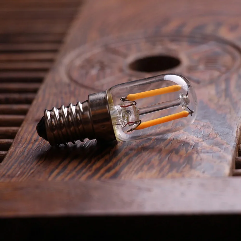 GANRILAND LED Candle Bulbs E12 E14 Dimmable C7 T22G 1W Decorative Light 110V US 220V EU Warm White Ampoule Lamp for Decor