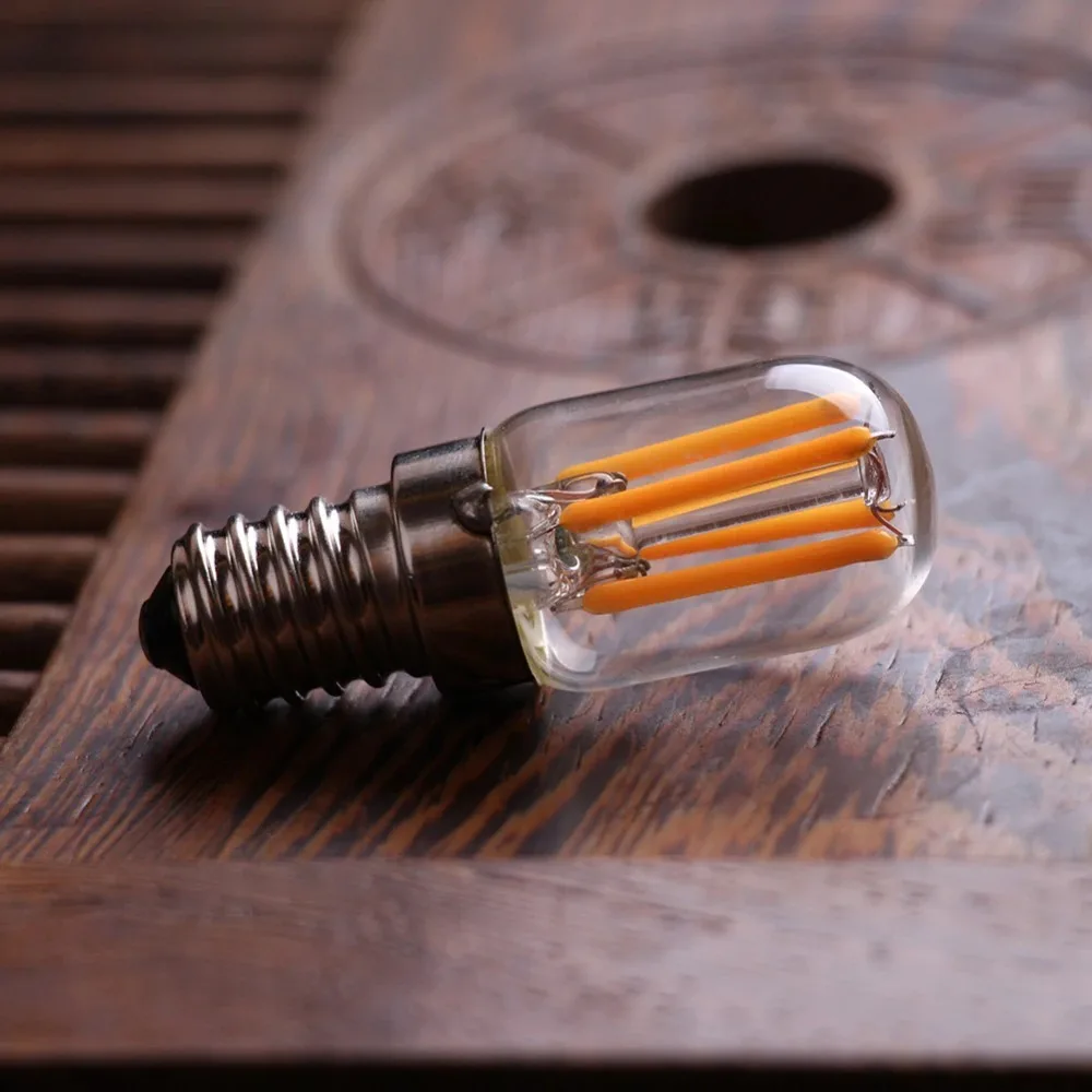 GANRILAND LED Candle Bulbs E12 E14 Dimmable C7 T22G 1W Decorative Light 110V US 220V EU Warm White Ampoule Lamp for Decor