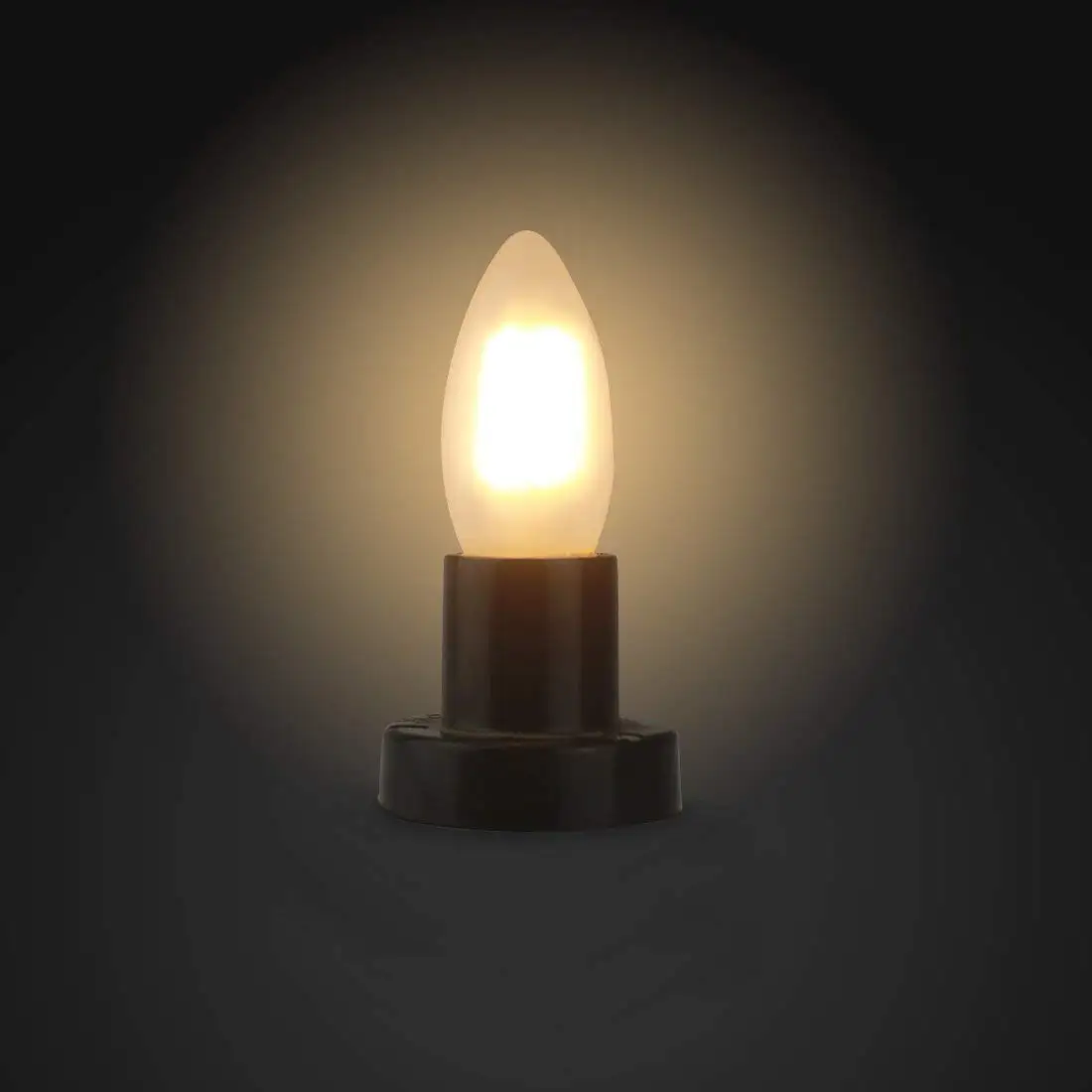 GANRILAND LED Candle Bulbs E12 E14 Dimmable C7 T22G 1W Decorative Light 110V US 220V EU Warm White Ampoule Lamp for Decor