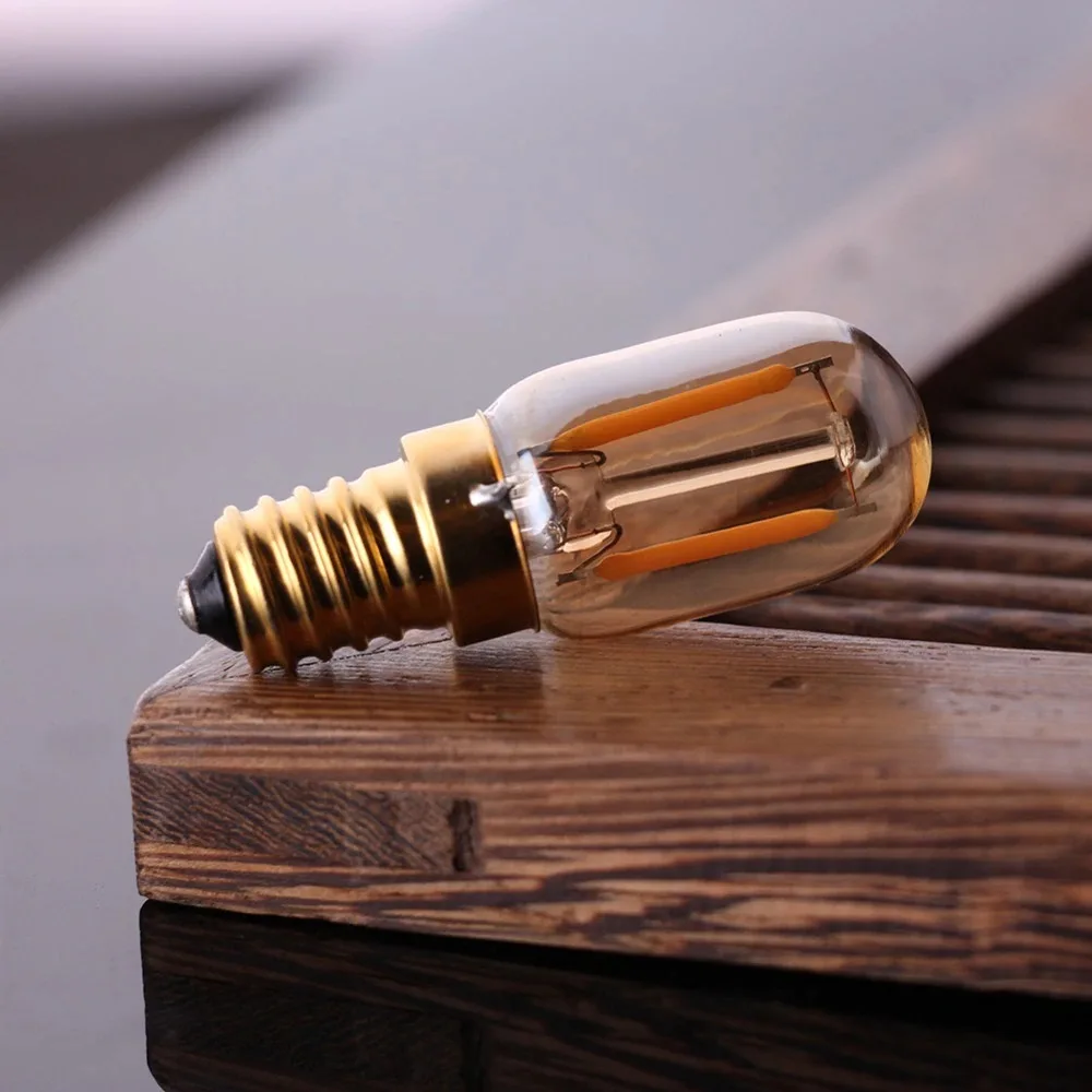 GANRILAND LED Candle Bulbs E12 E14 Dimmable C7 T22G 1W Decorative Light 110V US 220V EU Warm White Ampoule Lamp for Decor