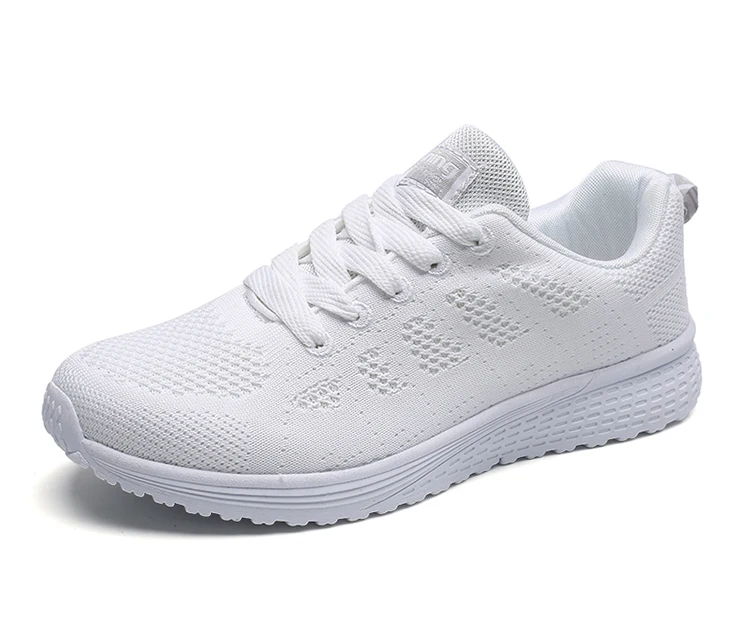 Women's Sneaker 2025 New Fashion Breathable Trainers Comfortable Sneakers Mesh Fabric Lace Up Women's Tennis Shoes For Women