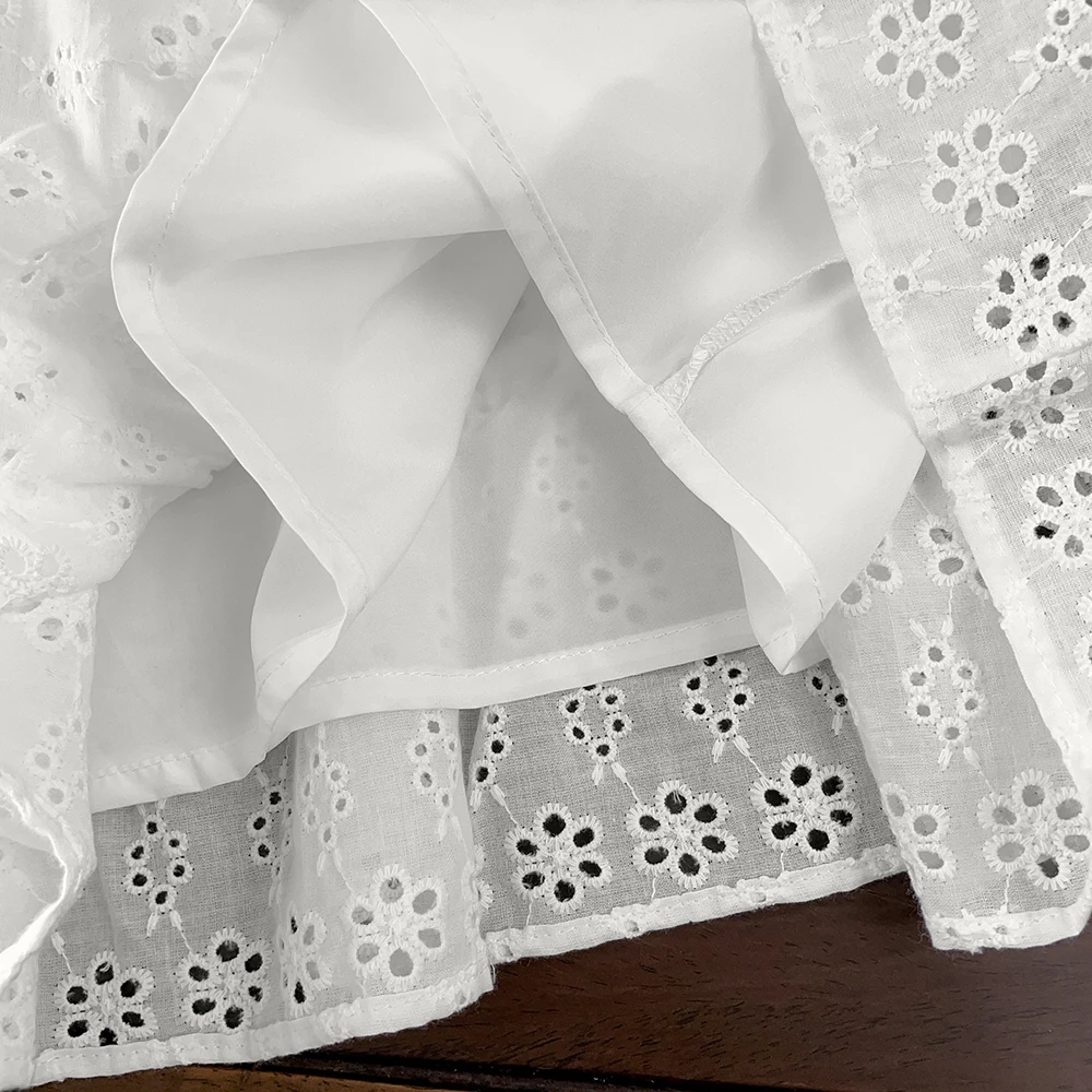 Bear Leader Cut-out Design Girl's Dress 2026 Summer Little Girl Fashion Sling White Holiday Medium Length Vest Dress Girls Dress