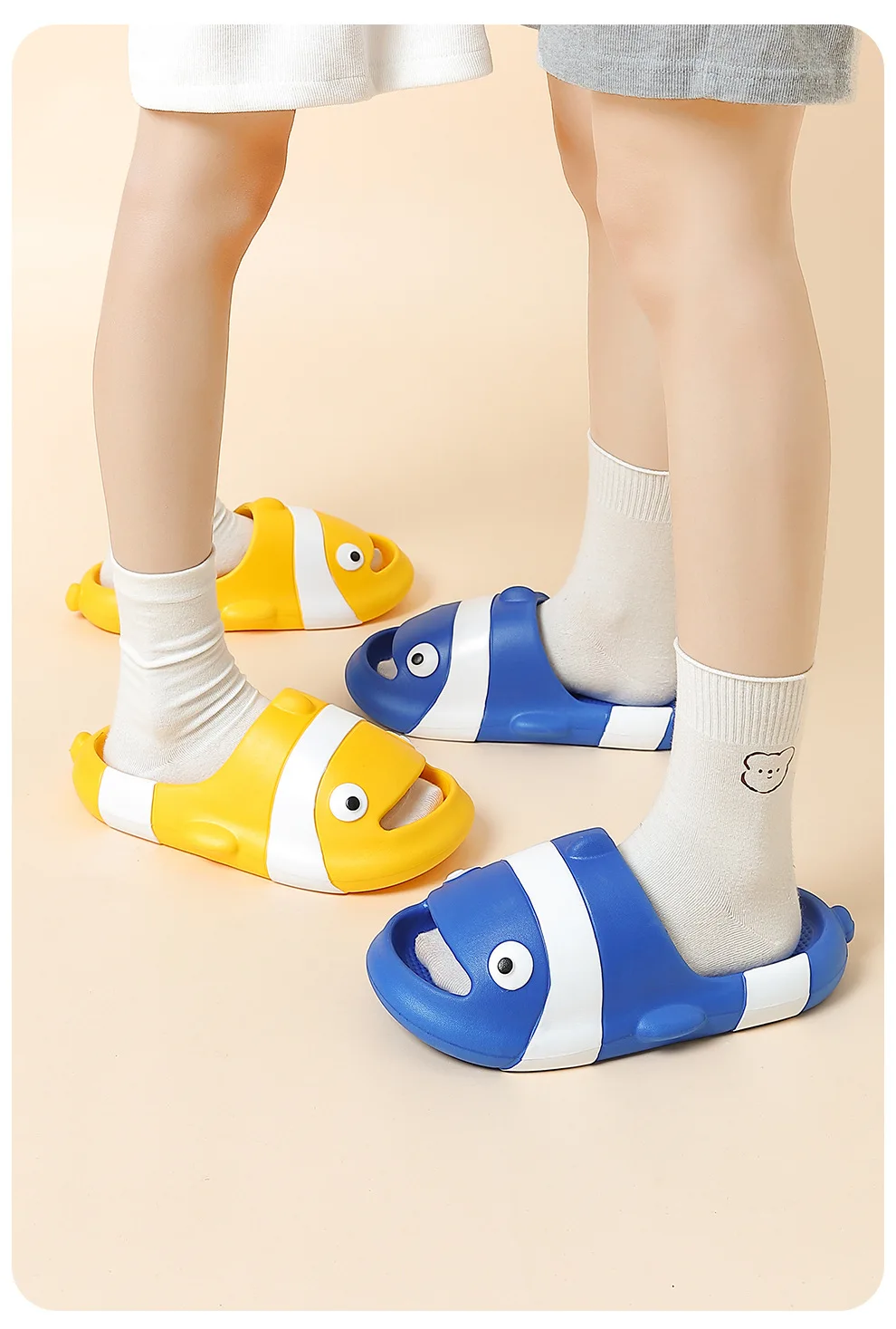 Cute Clownfish Slippers Men Women House fish Shoes Platform Soft EVA Indoor Outdoor Summer Beach Slides Anti Slip Funny Footwear