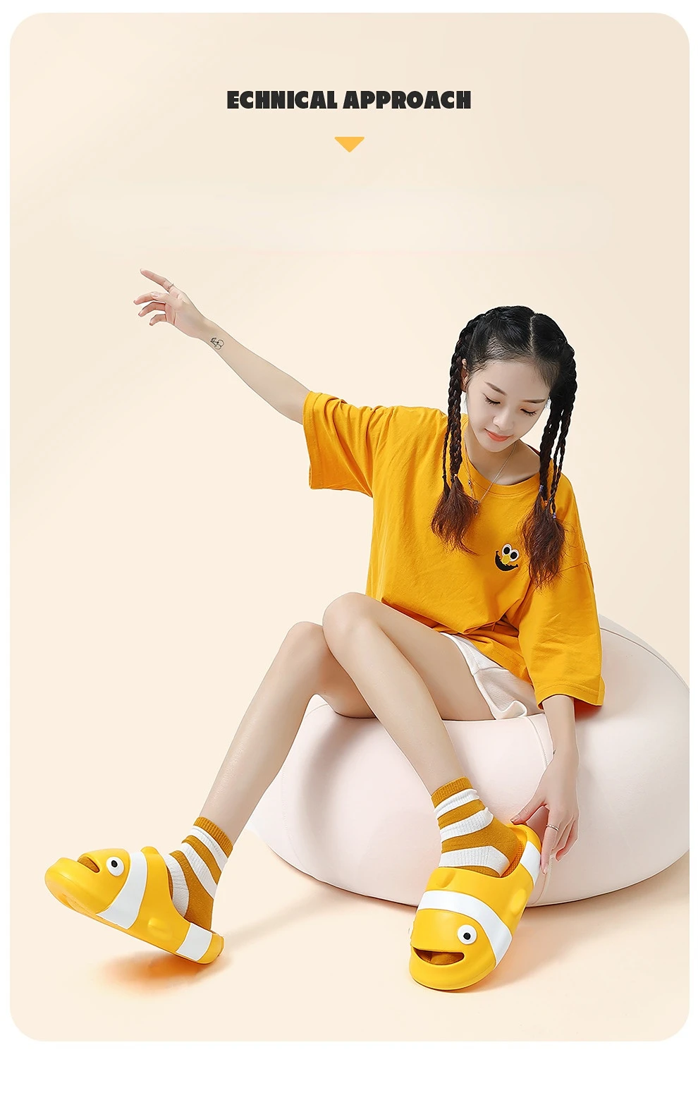 Cute Clownfish Slippers Men Women House fish Shoes Platform Soft EVA Indoor Outdoor Summer Beach Slides Anti Slip Funny Footwear