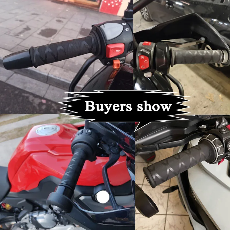 For BMW R1250GS R1200GS LC ADV F750GS F850GS F900R Motorcycle Universal Heat Shrinkable Grip Cover Non-slip Rubber Grip Glove