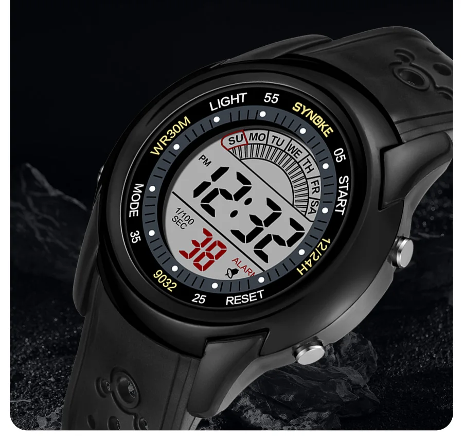 SYNOKE Electronic Watch For Mans Sport Watch Multifunction Sports Waterproof Luminous LED Digital Watch Boy Student Fashion