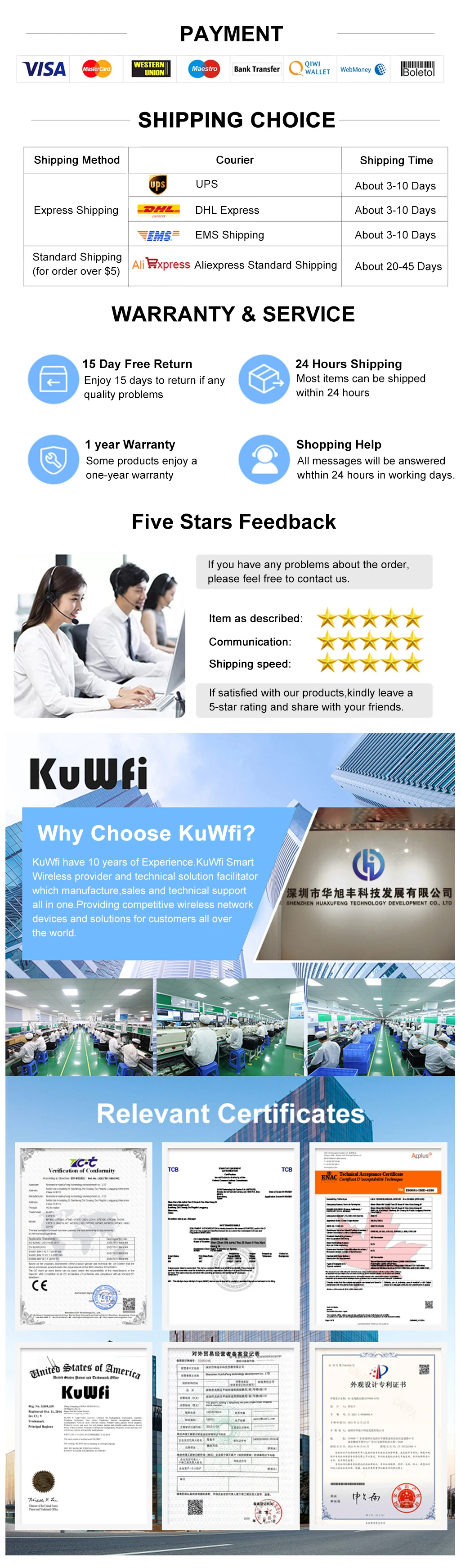 KuWFi 2.4Ghz 300Mbps Outdoor CPE Bridge Wireless Wifi Router AP Repeater Mode Long Range Extender Wireless Bridge PTP PTMP 1KM