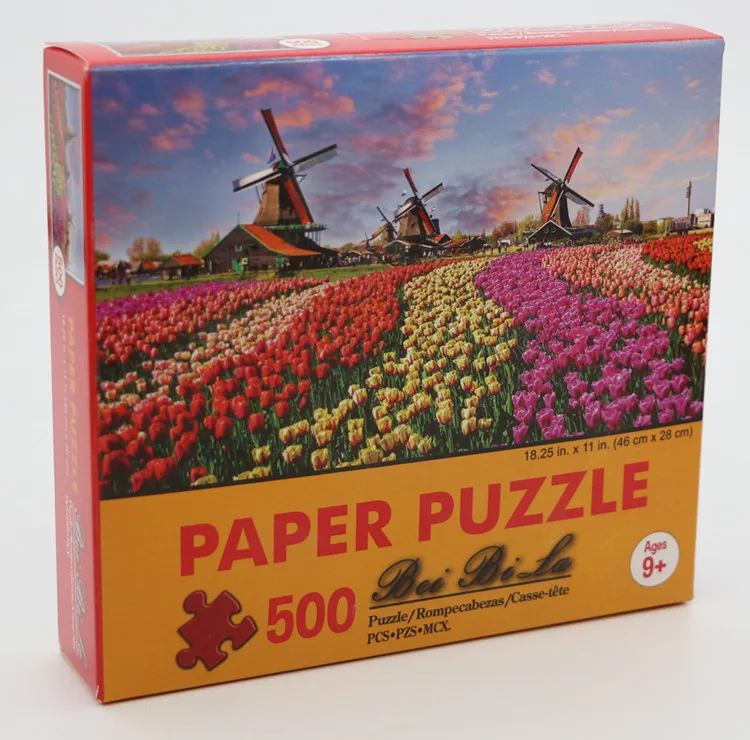 500 Pieces Creative Jigsaw Puzzle Various Landscape Assembling Picture Adults Anti Stress Puzzles Toys For Kids Games Xmas Gift