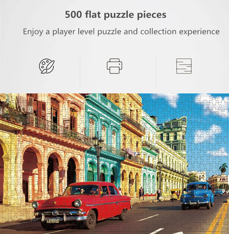 500 Pieces Creative Jigsaw Puzzle Various Landscape Assembling Picture Adults Anti Stress Puzzles Toys For Kids Games Xmas Gift
