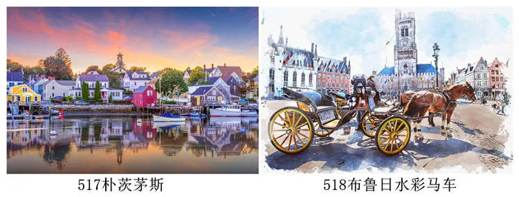 500 Pieces Creative Jigsaw Puzzle Various Landscape Assembling Picture Adults Anti Stress Puzzles Toys For Kids Games Xmas Gift