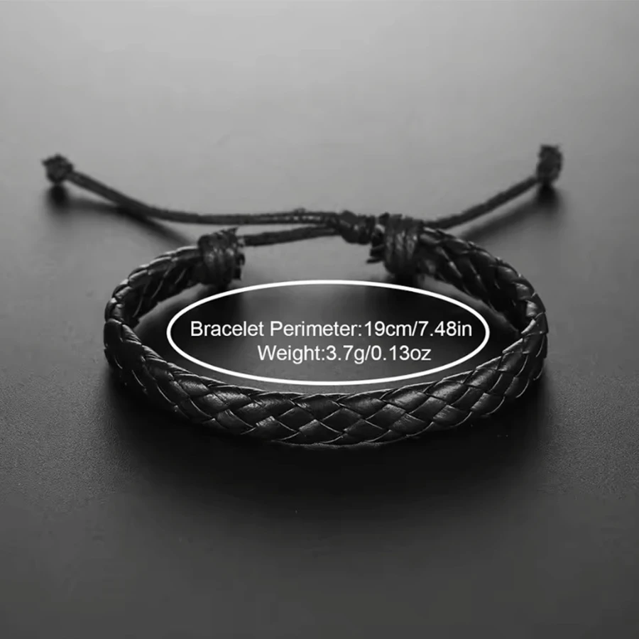 3PCS/Set Men Business Watches Casual Leather Band Analog Male's Quartz Watch Necklace Bracelet Set