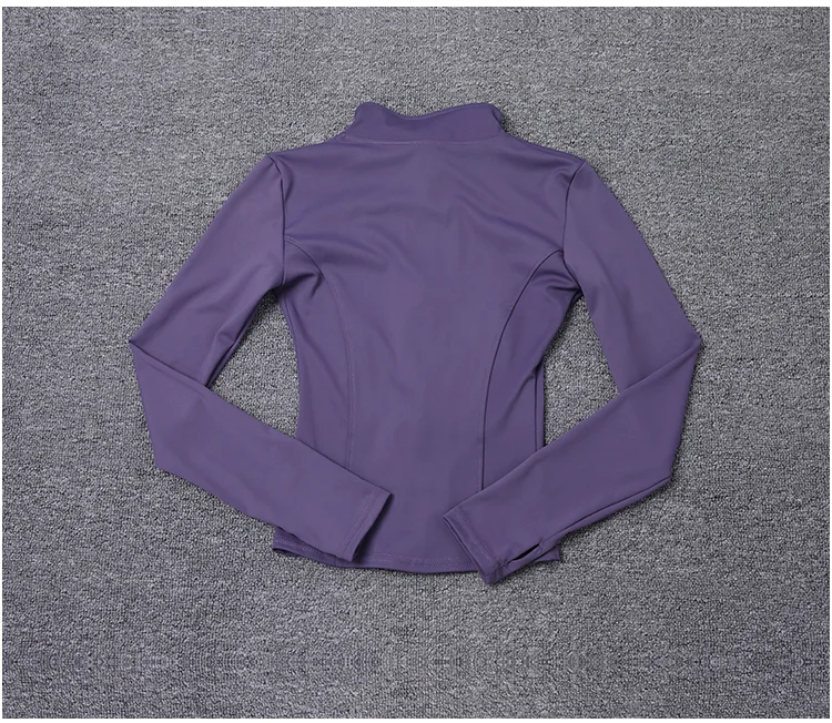 Women Sport Jacket Long Sleeve Shirt Workout Coat Gym Training Clothing Yoga Sportswear