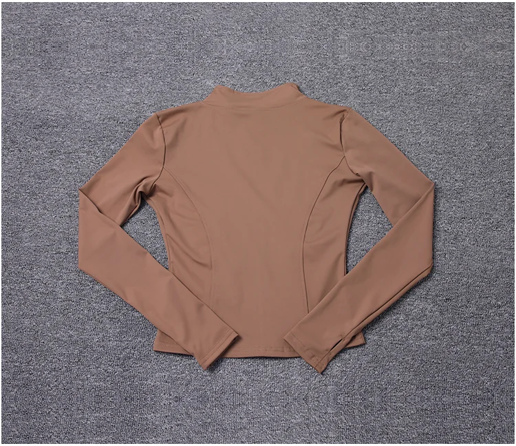 Women Sport Jacket Long Sleeve Shirt Workout Coat Gym Training Clothing Yoga Sportswear