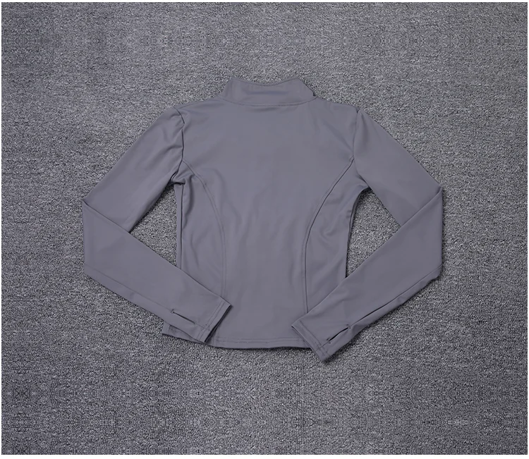 Women Sport Jacket Long Sleeve Shirt Workout Coat Gym Training Clothing Yoga Sportswear