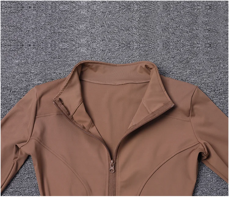 Women Sport Jacket Long Sleeve Shirt Workout Coat Gym Training Clothing Yoga Sportswear