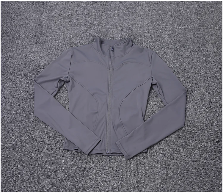 Women Sport Jacket Long Sleeve Shirt Workout Coat Gym Training Clothing Yoga Sportswear