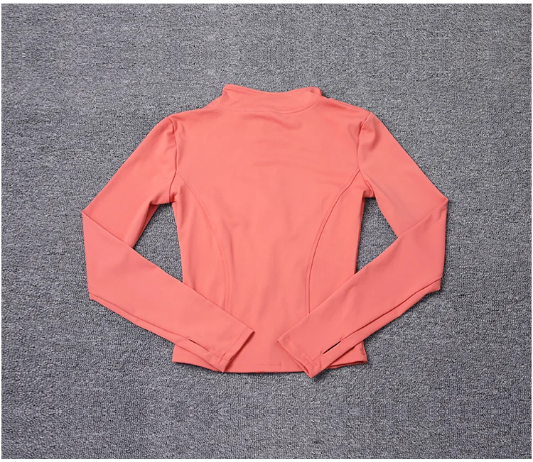 Women Sport Jacket Long Sleeve Shirt Workout Coat Gym Training Clothing Yoga Sportswear