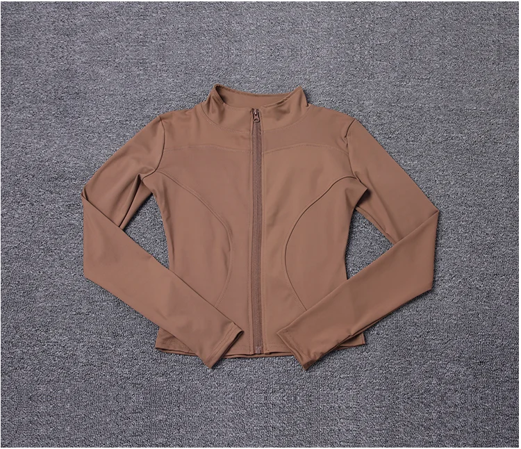 Women Sport Jacket Long Sleeve Shirt Workout Coat Gym Training Clothing Yoga Sportswear