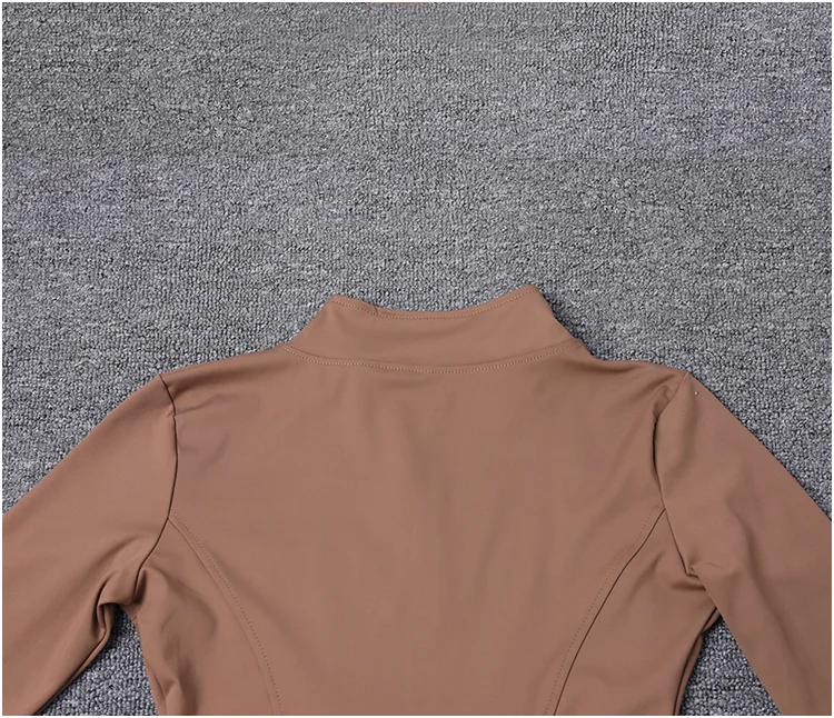 Women Sport Jacket Long Sleeve Shirt Workout Coat Gym Training Clothing Yoga Sportswear