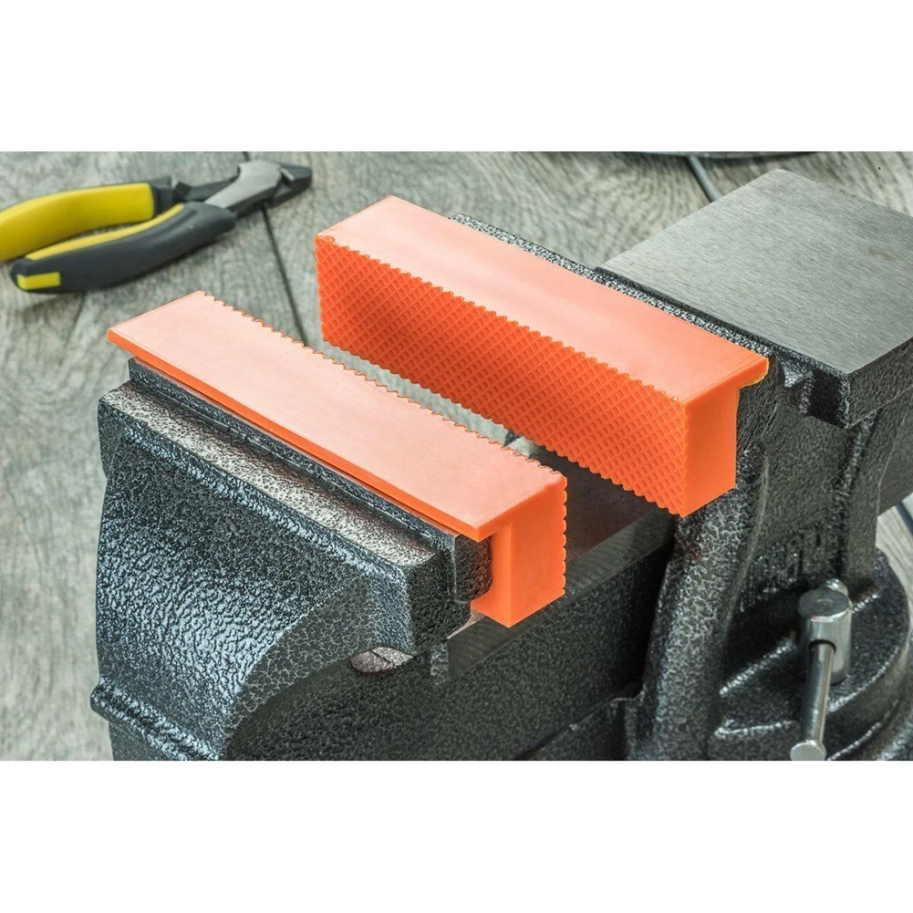 2pcs 4/5/6 Inch Magnetic Soft Pad Jaw Rubber For Metal Vise Bench Machine Tools For Metal Vise Bench Machine Tools