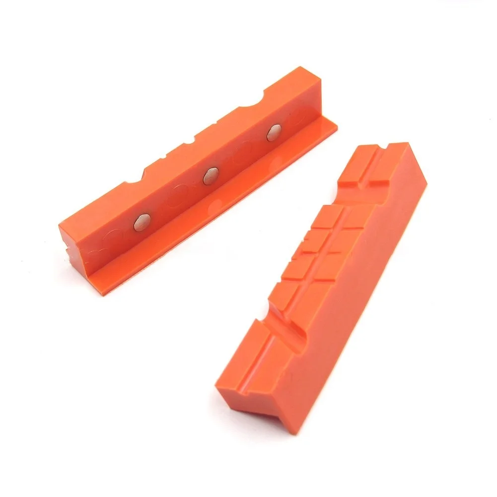 2pcs 4/5/6 Inch Magnetic Soft Pad Jaw Rubber For Metal Vise Bench Machine Tools For Metal Vise Bench Machine Tools