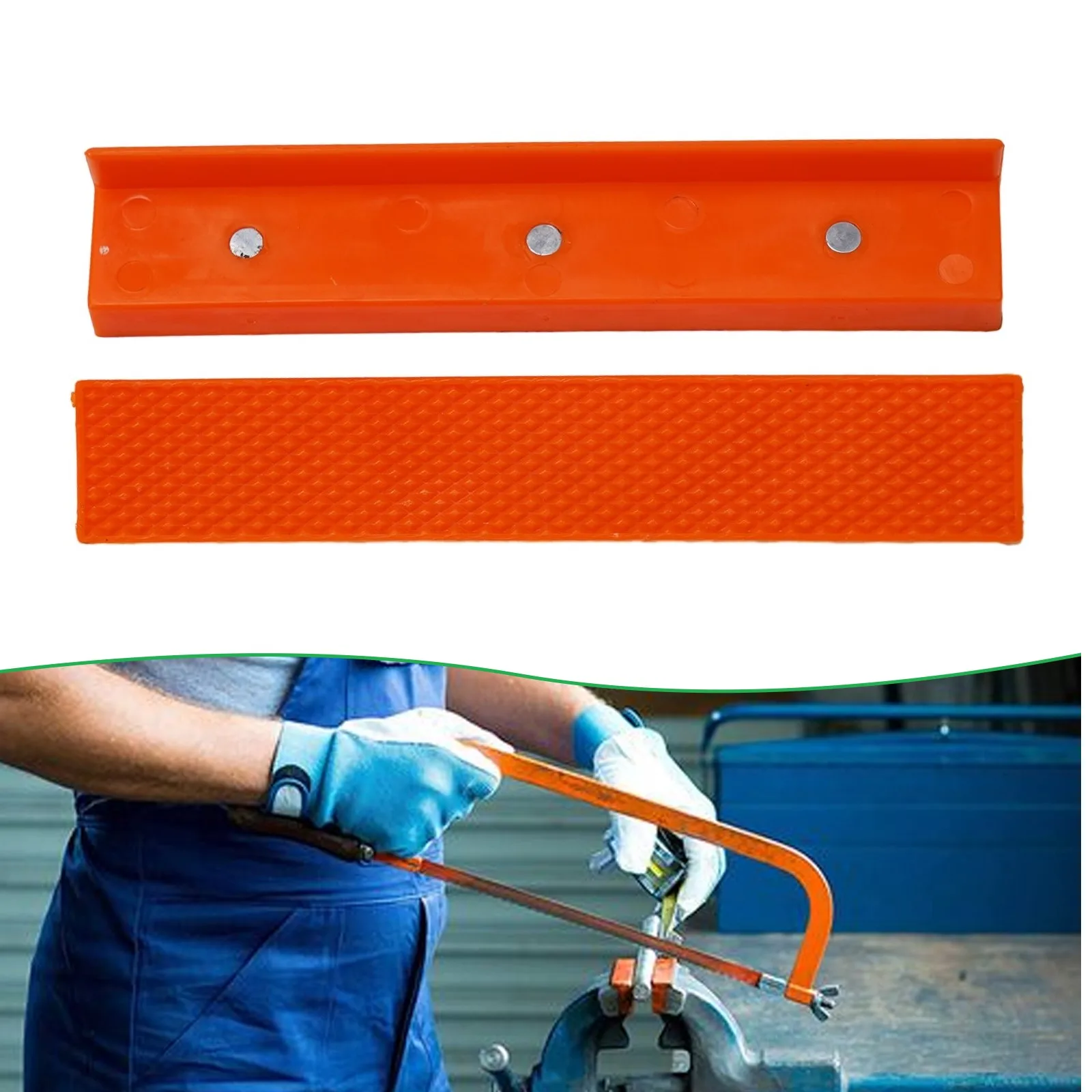 2pcs 4/5/6 Inch Magnetic Soft Pad Jaw Rubber For Metal Vise Bench Machine Tools For Metal Vise Bench Machine Tools
