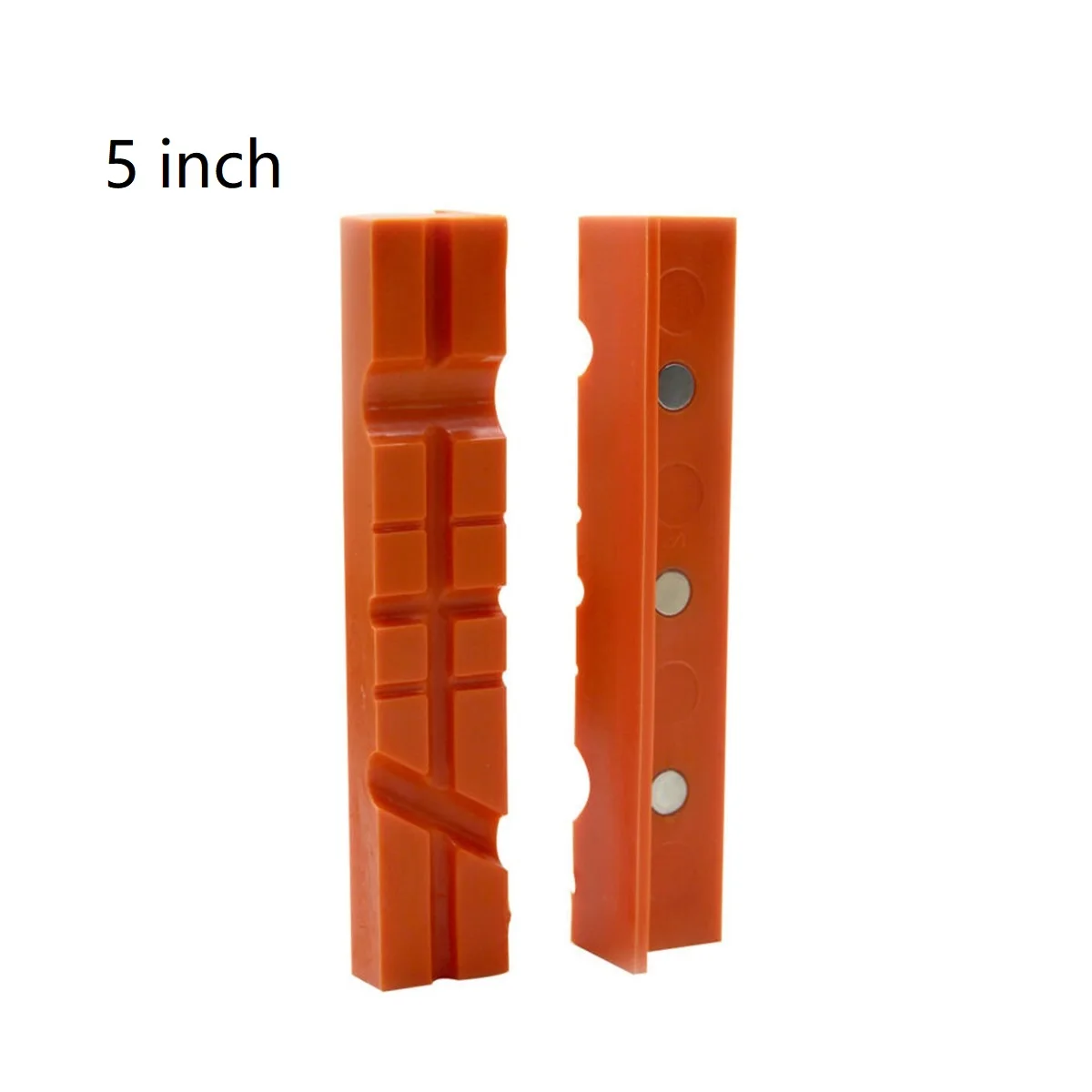 2pcs 4/5/6 Inch Magnetic Soft Pad Jaw Rubber For Metal Vise Bench Machine Tools For Metal Vise Bench Machine Tools