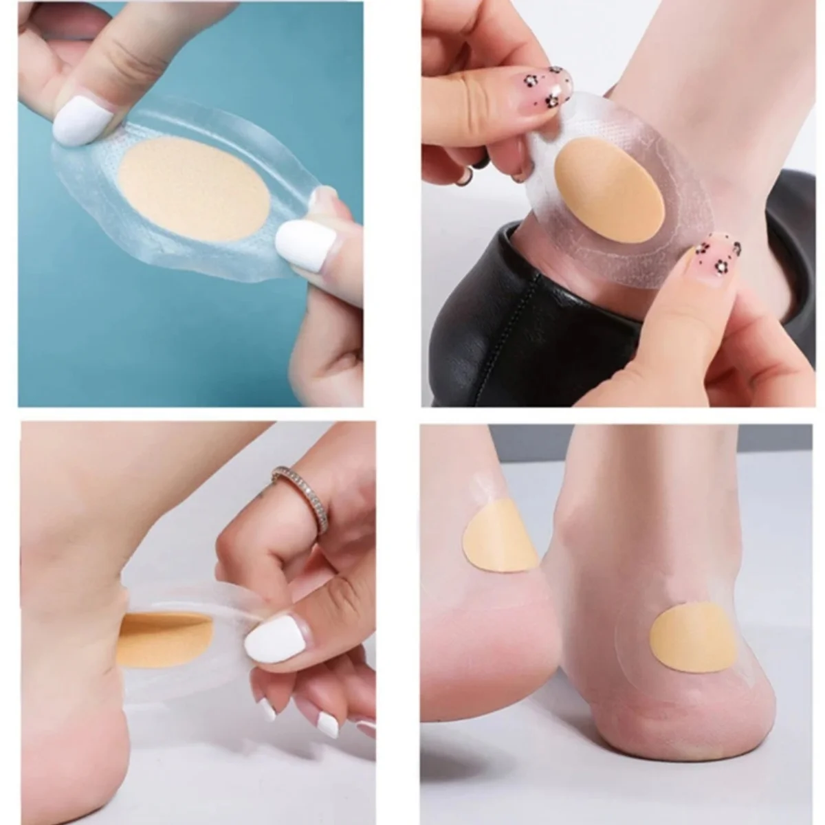 20/30pcs Gel Grip Heel Protector Adhesive Foot Patches Blister Pads Heel Liner Shoes Stickers Plaster Foot Care Cushion