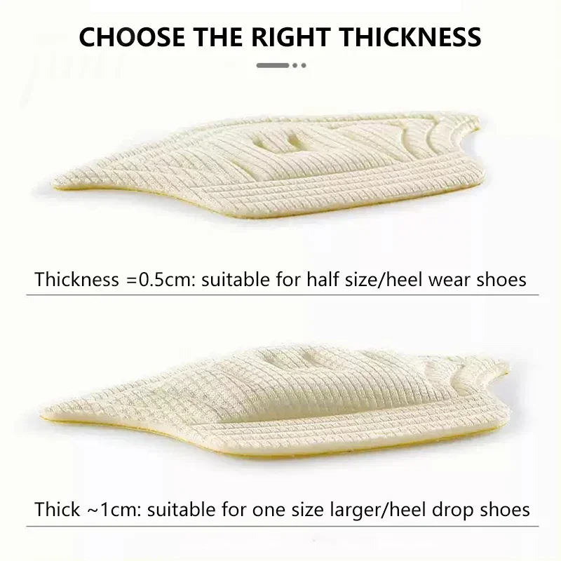 5Pairs Insoles For Shoes Patch Heel Pads For Sport Shoes Adjustable Size Feet Pad Insole Heel Protector Back Sticker Shoe Pad