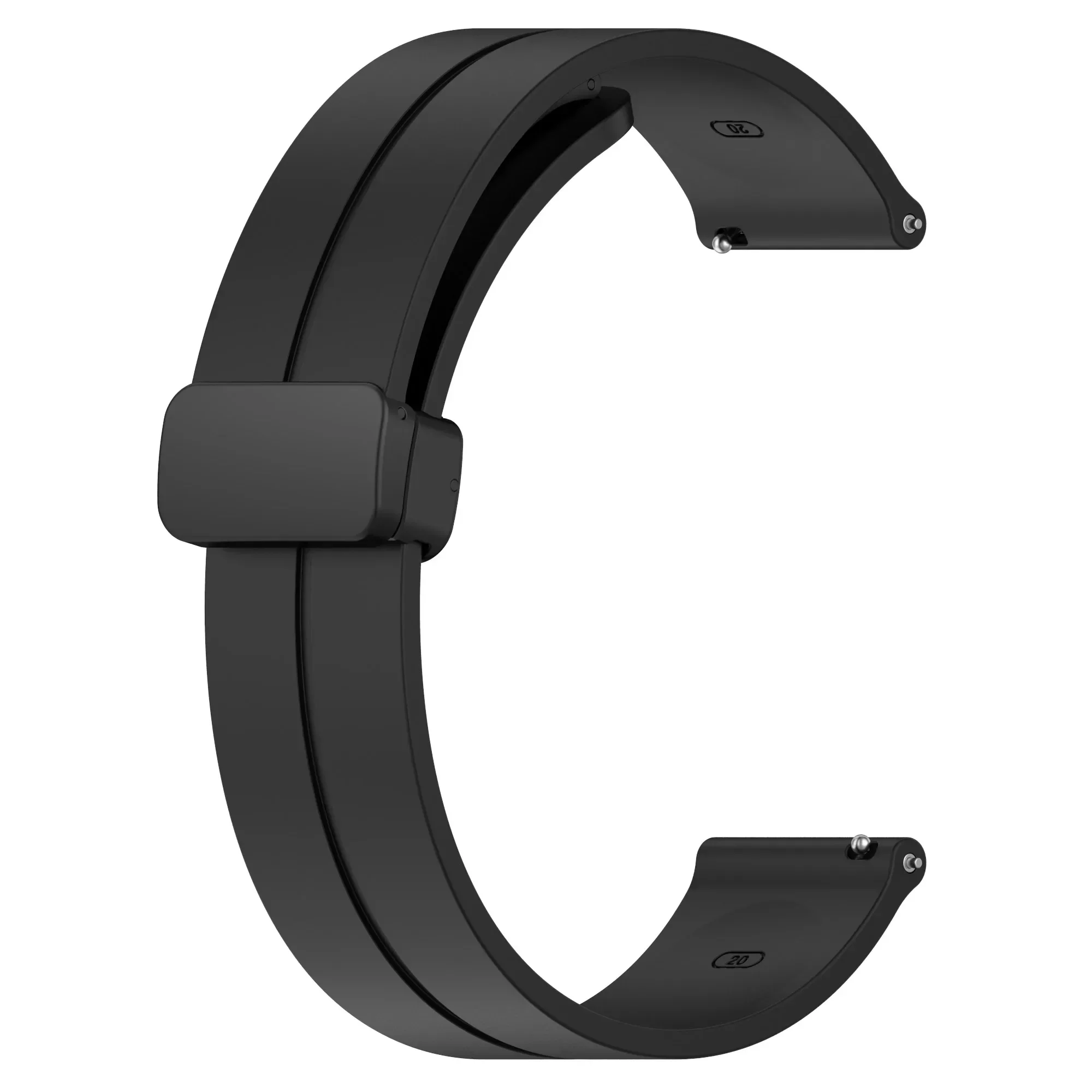 20mm 22mm Strap for Samsung Galaxy Watch 6/4/5 Pro/Classic/Gear S3/Active 2 Sport Silicone Magnetic Buckle Huawei GT 2 2e 3 Band