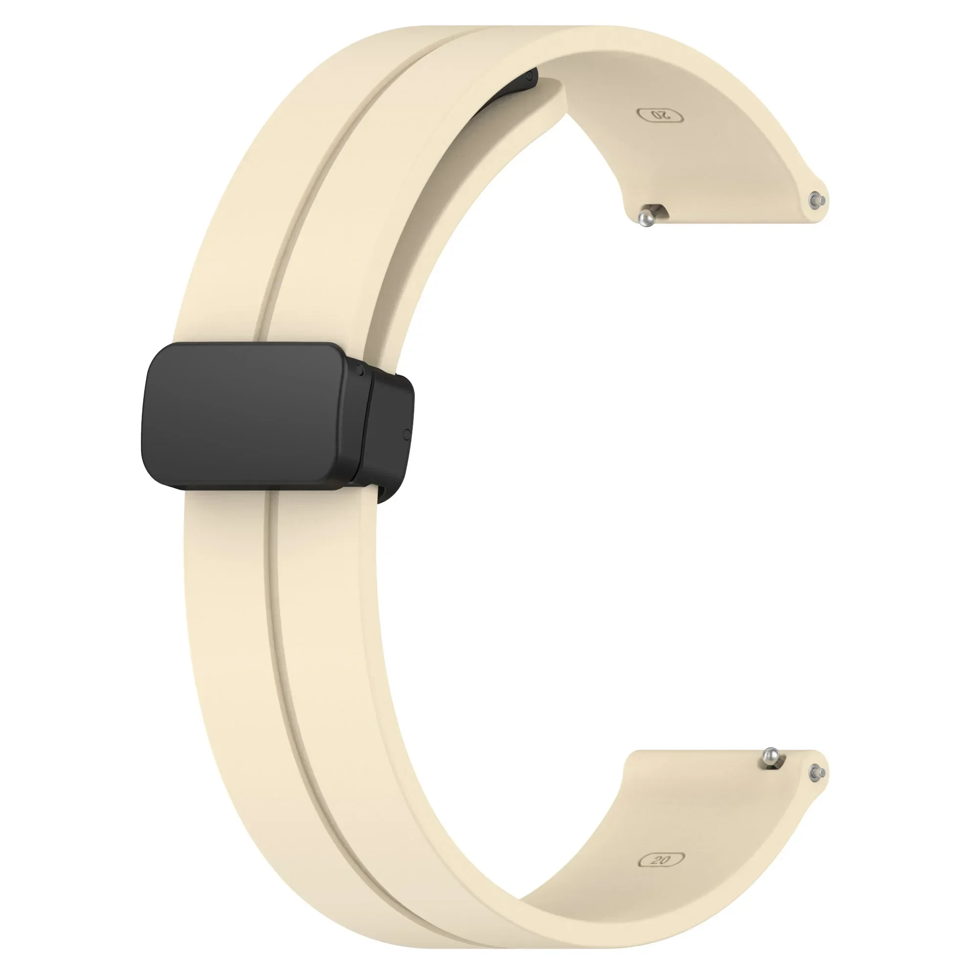 20mm 22mm Strap for Samsung Galaxy Watch 6/4/5 Pro/Classic/Gear S3/Active 2 Sport Silicone Magnetic Buckle Huawei GT 2 2e 3 Band