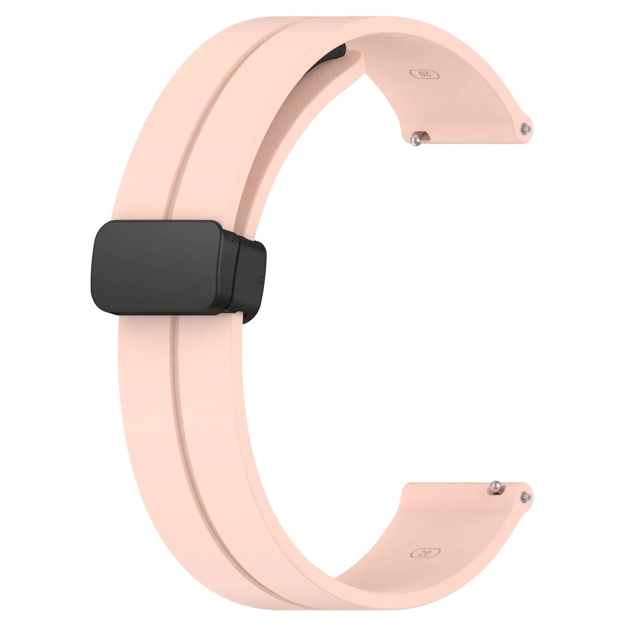 20mm 22mm Strap for Samsung Galaxy Watch 6/4/5 Pro/Classic/Gear S3/Active 2 Sport Silicone Magnetic Buckle Huawei GT 2 2e 3 Band