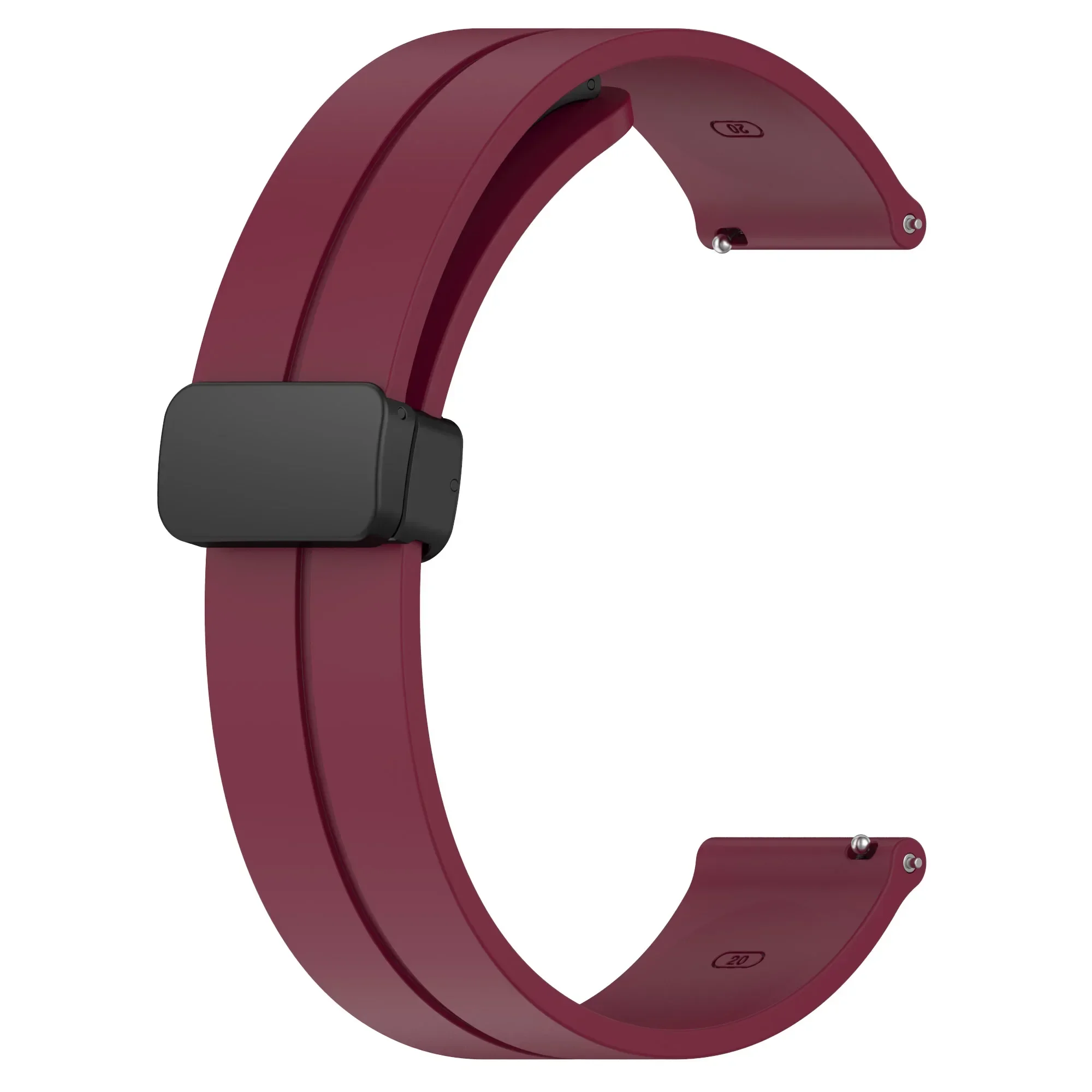 20mm 22mm Strap for Samsung Galaxy Watch 6/4/5 Pro/Classic/Gear S3/Active 2 Sport Silicone Magnetic Buckle Huawei GT 2 2e 3 Band
