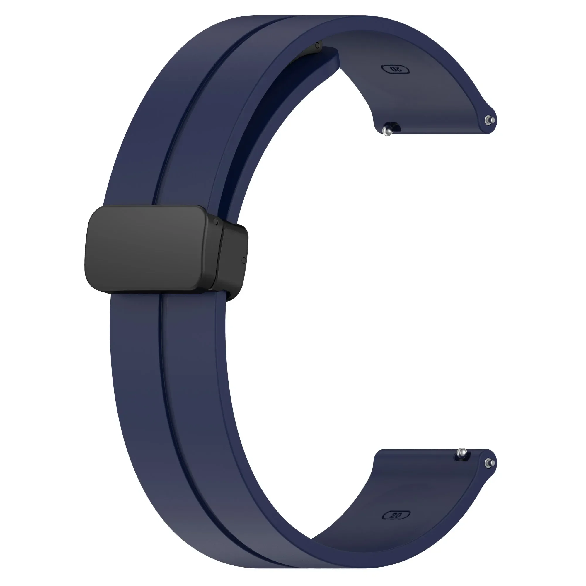 20mm 22mm Strap for Samsung Galaxy Watch 6/4/5 Pro/Classic/Gear S3/Active 2 Sport Silicone Magnetic Buckle Huawei GT 2 2e 3 Band