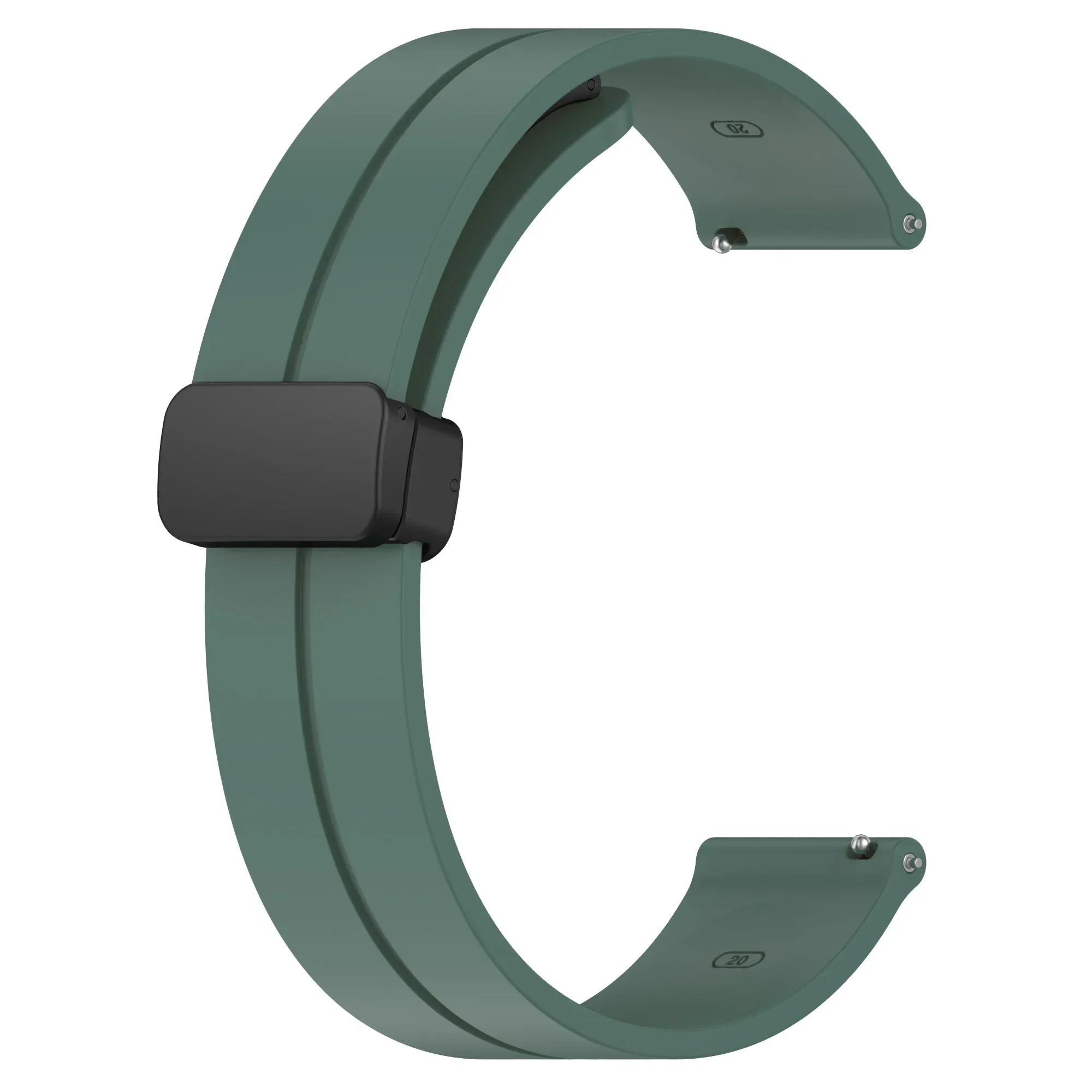 20mm 22mm Strap for Samsung Galaxy Watch 6/4/5 Pro/Classic/Gear S3/Active 2 Sport Silicone Magnetic Buckle Huawei GT 2 2e 3 Band