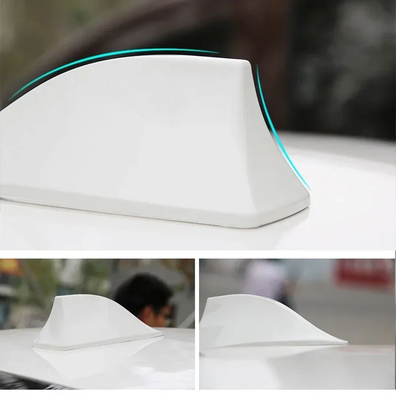 Car Radio Shark Fin Car Shark Antenna Radio FM Signal Design for All Automobiles Aerials Auto Exterior Styling Replacement Parts