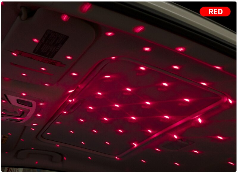 LED Starry Sky Lamp Car Laser Star Roof Light 5V USB Powered Galaxy Star Atmosphere Light Projector Lamp For Room Ceiling Decor