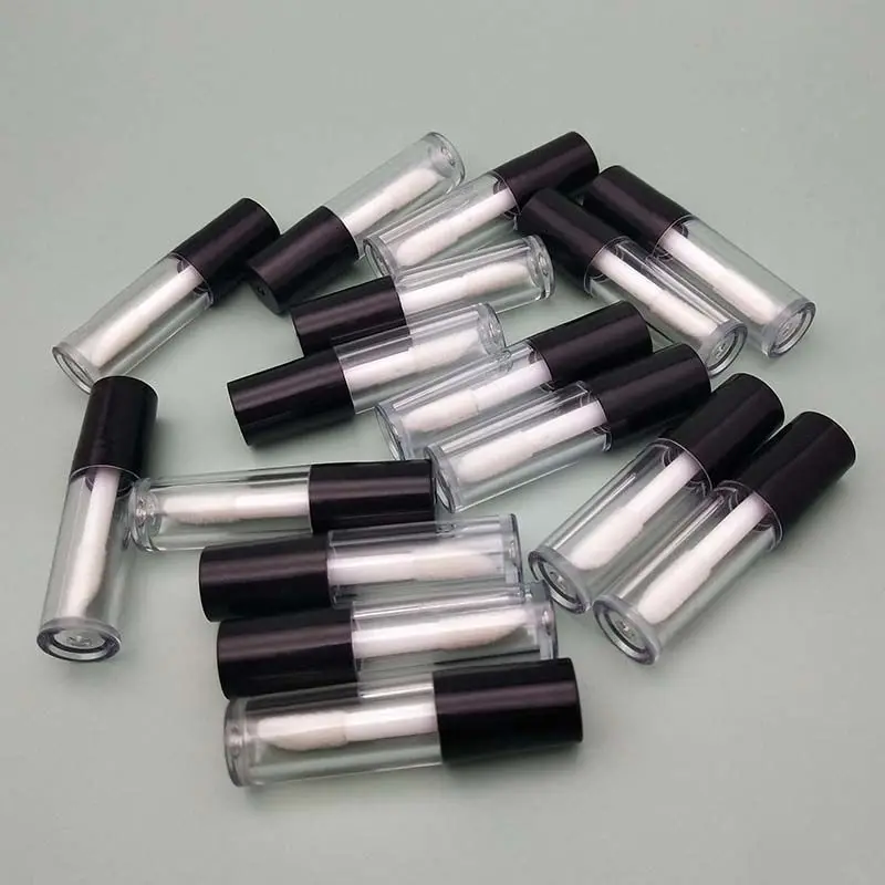 6pcs/lot 3ml/0.8ml Plastic Lip Gloss Tube Small Lipstick Tube/Mascara Eyelawith Leakproof Inner Sample Cosmetic Container
