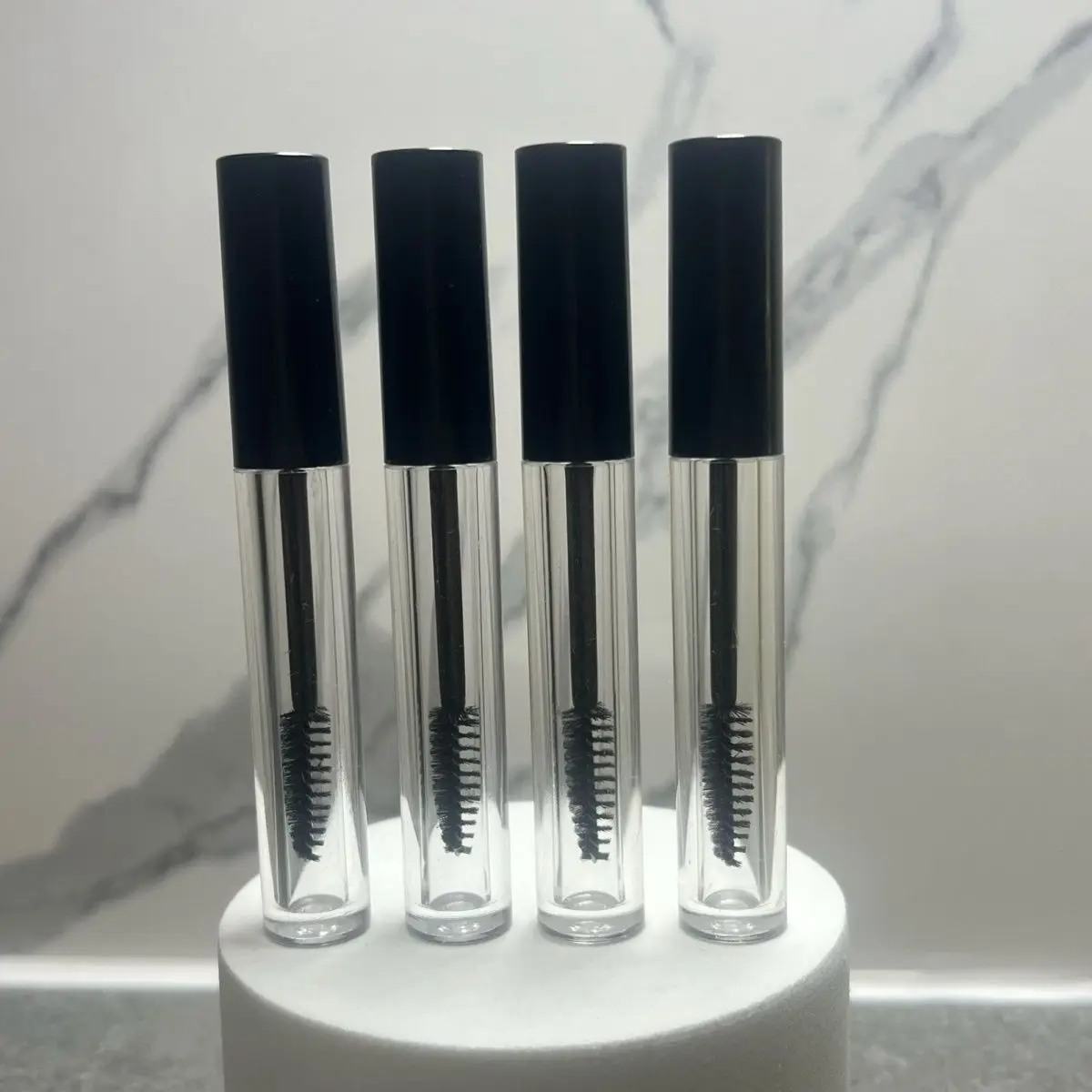 6pcs/lot 3ml/0.8ml Plastic Lip Gloss Tube Small Lipstick Tube/Mascara Eyelawith Leakproof Inner Sample Cosmetic Container