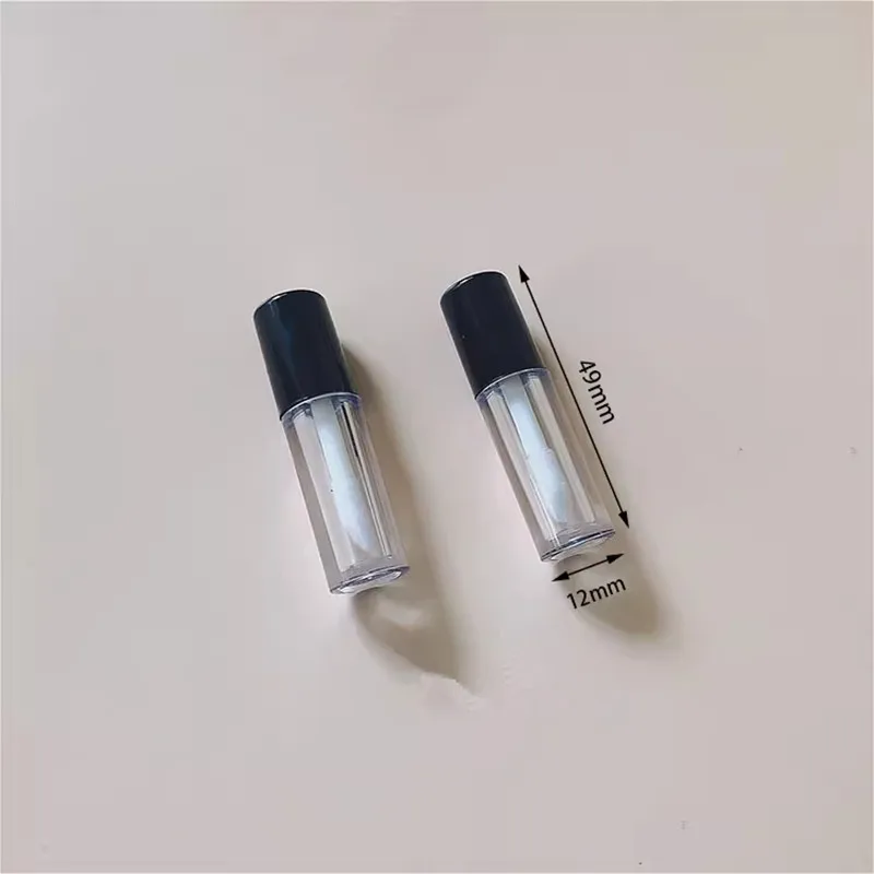 6pcs/lot 3ml/0.8ml Plastic Lip Gloss Tube Small Lipstick Tube/Mascara Eyelawith Leakproof Inner Sample Cosmetic Container