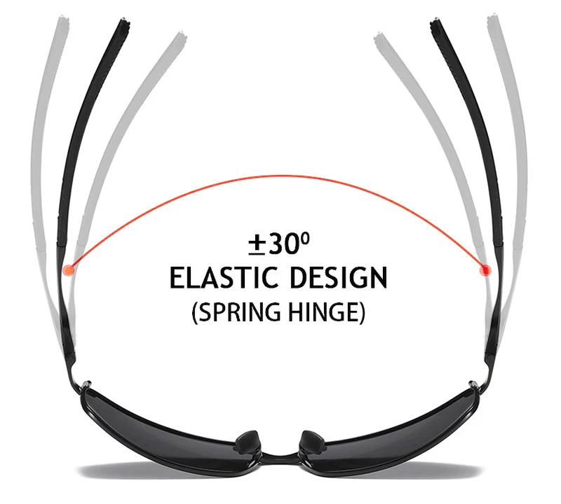 Fashion Driving Polarized Sunglasses Men High Quality Metal Square Male Sun Glasses Stylish Outdoor Anti Glare Travelling Shades