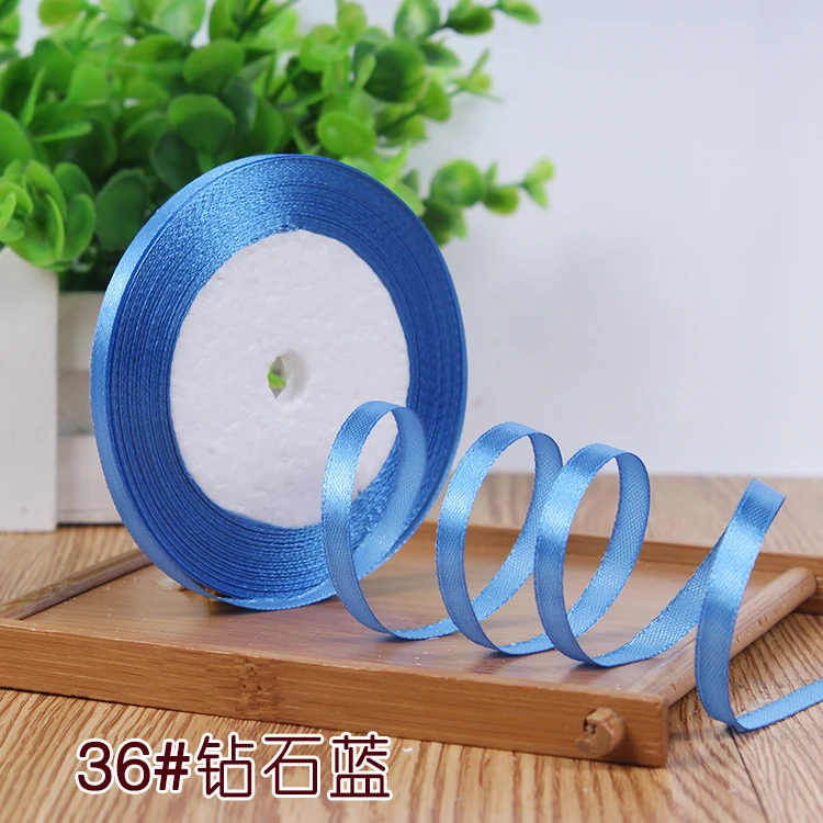 New 1/4"6mm (22 Meters/roll) Red Color Grosgrain Ribbon Wedding Decoration Making Bowknots Gift Packing Belt Sewing Accessories