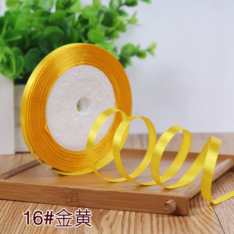 New 1/4"6mm (22 Meters/roll) Red Color Grosgrain Ribbon Wedding Decoration Making Bowknots Gift Packing Belt Sewing Accessories