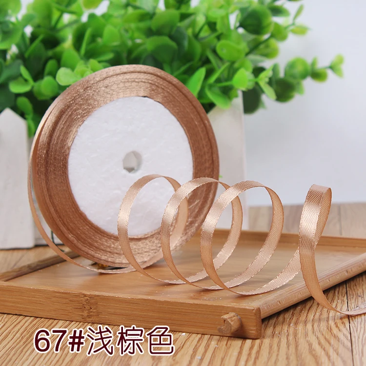 New 1/4"6mm (22 Meters/roll) Red Color Grosgrain Ribbon Wedding Decoration Making Bowknots Gift Packing Belt Sewing Accessories