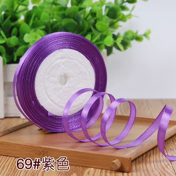 New 1/4"6mm (22 Meters/roll) Red Color Grosgrain Ribbon Wedding Decoration Making Bowknots Gift Packing Belt Sewing Accessories