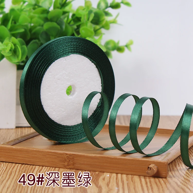 New 1/4"6mm (22 Meters/roll) Red Color Grosgrain Ribbon Wedding Decoration Making Bowknots Gift Packing Belt Sewing Accessories