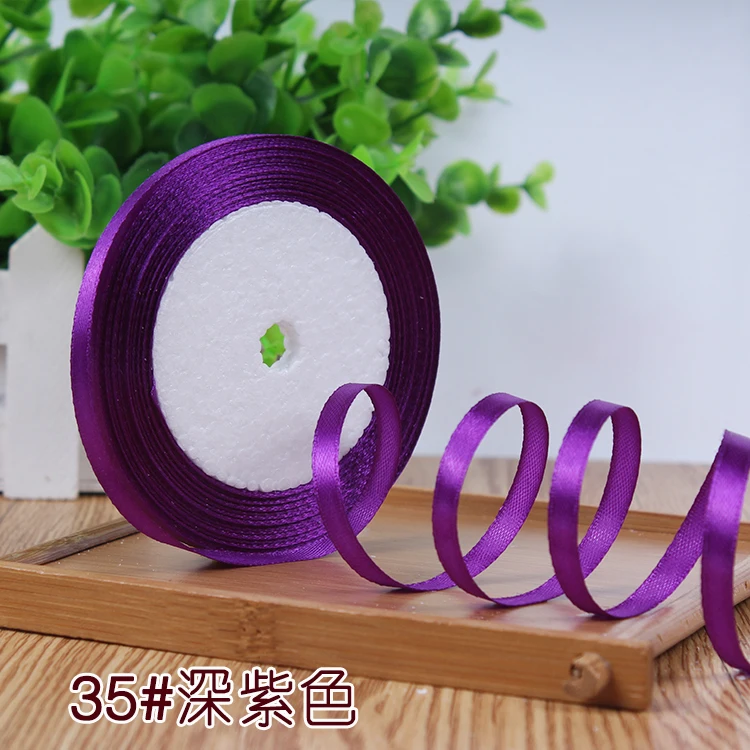 New 1/4"6mm (22 Meters/roll) Red Color Grosgrain Ribbon Wedding Decoration Making Bowknots Gift Packing Belt Sewing Accessories