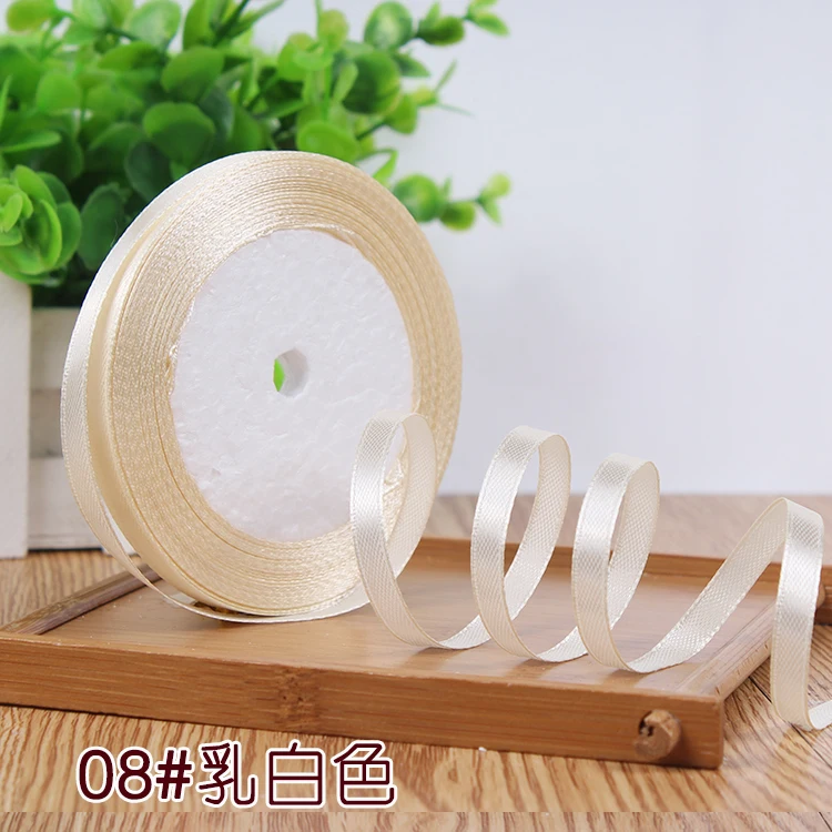 New 1/4"6mm (22 Meters/roll) Red Color Grosgrain Ribbon Wedding Decoration Making Bowknots Gift Packing Belt Sewing Accessories