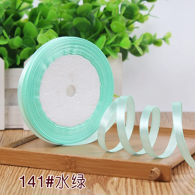 New 1/4"6mm (22 Meters/roll) Red Color Grosgrain Ribbon Wedding Decoration Making Bowknots Gift Packing Belt Sewing Accessories